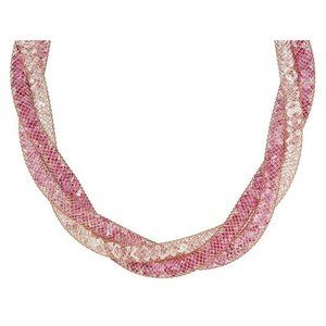 JTV Monika Friend binche lace rose gold necklace